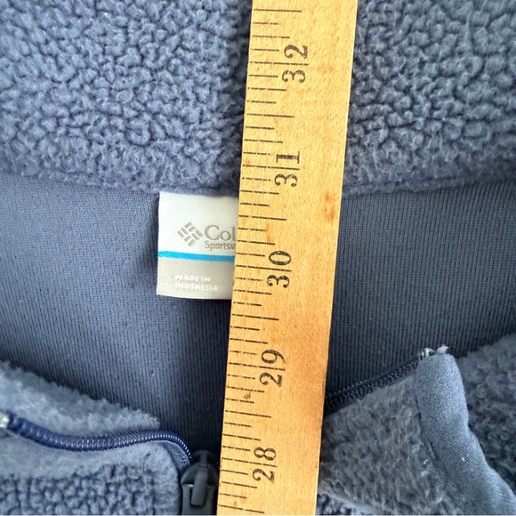 Columbia High-Pile Fleece Jacket Blue Gorpcore Full Zip Men’s Size 4XL - Picture 8 of 9